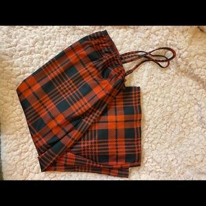 Red and Black Plaid Dress